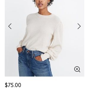 NWT Madewell Baybrook Pullover Sweater (S)